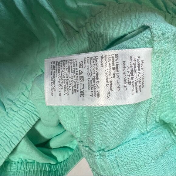 XXL NWT J. Crew Mint green spring shorts Linen-blend drawstring short - Picture 13 of 14